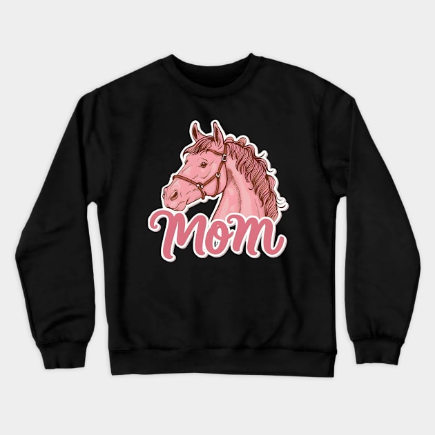 Horse Mom Crewneck Sweatshirt by Inktopolis